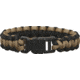 Knotty Boys Single Weave Survival Bracelet, Black and Coyote Brown, 9in. Diameter KY207