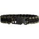 Knotty Boys Single Weave Survival Bracelet, Black-OD Green, 9in. Diameter KY201