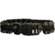 Knotty Boys Single Weave Survival Bracelet, Black-Olive Drab, 8in. Diameter KY211
