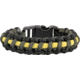 Knotty Boys Themed Survival Bracelet, Black-Dark Gray-Gold, Medium KY135