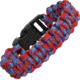 Knotty Boys Themed Survival Bracelet, Red-Blue-Gray, Medium KY361