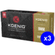 Koenig Competition Match , 9mm Luger, 110 grain, Jacketed Hollow Point, Brass, Centerfire Pistol Ammo, 150 Rounds