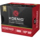 Koenig Defense 9mm Luger 110 grain Jacketed Hollow Point (JHP) Brass Casing Centerfire Pistol Ammunition