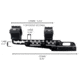 Konus Universal Cantilever mount 30mm - 1in with adjustable length, KL7219