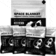 Krate Tactical Mylar Emergency Space Blanket 4 Pack, ELT-ZCG-2PK-1