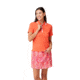 Krimson Klover Dina 1/4 Zip Polos - Womens, Coral, Extra Small, S23129-622-XS