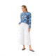 Krimson Klover Holly Crewneck Sweaters - Womens, Floral S. Blue, Large, S23155P-658-L