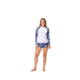 Krimson Klover Mae Swimshirts - Womens, Floral S. Blue, Small, S23144P-658-S
