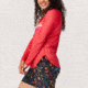 Krimson Klover Sara Long Sleeve Sunshirt - Womens, Sunwave Cayenne, Small, S24602-948-S