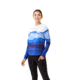 Krimson Klover Sara Long Sleeve Sunshirts - Womens, Landscape S. Blue, Extra Large, S23145-668-XL