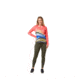 Krimson Klover Sara Long Sleeve Sunshirts - Womens, Sunburst Coral, Small, S23145-692-S