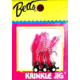Krinkle Jigs Betts Betts 58-3-4 Krinkle Jig 1/32oz Pink/Clear 3Pk, 58-3-4