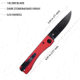 Kubey Akino Lockback. Red. Black.