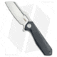 Kubey Atlas Folding Knife, 3.31in, Sandvik 14C28N, Sheepsfoot Blade, G10 Black Handle, Gray/Black, 7.80in, BHQ-217410