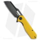 Kubey Atlas Folding Knife, 3.31in, Sandvik 14C28N, Sheepsfoot Blade, G10 Yellow Handle, Black/Yellow, 7.80in, BHQ-217111