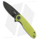 Kubey Belus Folding Knife, 2.95in, AUS-10, Drop Point Blade, G10 Yellow Handle, Black/Yellow, 7.10in, BHQ-192559