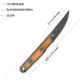 Kubey JL Fixie Fixed Blade Ultem Blk, KUB355D