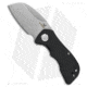 Kubey Karaji Folding Knife, 2.56in, D2, Sheepsfoot Blade, G10 Black Handle, Gray/Black, 6.10in, BHQ-196563