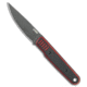 Kubey Knives Kubey Fixie Fixed Blade Knife Black/Red G-10 3.11" Black Stonewash, Black/Red, Sandvik 14C28N, adult, BHQ-195205