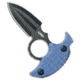 Kubey Knives Kubey Knives Cavy Fixed Blade Push Dagger Knife Blue G-10 2.25" Black SW, Blue, Sandvik 14C28N, adult, BHQ-210959