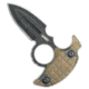 Kubey Knives Kubey Knives Cavy Fixed Blade Push Dagger Knife Ultem 2.25" Black SW, Yellow, Sandvik 14C28N, adult, BHQ-210961