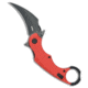 Kubey Knives Kubey Knives Rogue Liner Lock Karambit Knife Red G-10 2.9" Black SW, Red, 14C28N, adult, BHQ-208721