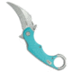 Kubey Knives Kubey Knives Rogue Liner Lock Karambit Knife Tiffany Blue G-10 2.9" Stonewash, Blue, 14C28N, adult, BHQ-208720