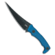 Kubey Knives Kubey Knives Sicarii Fixed Blade Knife Blue Micarta 4.6" Black SW, Blue, 14C28N, adult, BHQ-227562
