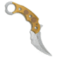 Kubey Knives Kubey Knives Velociraptor Fixed Blade Pikal Karambit Knife Ultem 3" SW, Yellow, 14C28N, adult, BHQ-220164
