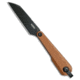Kubey Knives Kubey Knives YAG Sheepsfoot Fixed Blade Knife Brown Micarta 2.4" Black PVD, Brown, 14C28N, adult, BHQ-227552