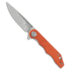 Kubey Knives Kubey Mizo Liner Lock Knife Orange G-10 3.2" Bead Blast 14C28N, Orange, 14C28N, adult, BHQ-225113