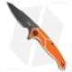 Kubey RBC-1 Outdoor Folding Knife, 3.46in, Sandvik 14C28N, Drop Point Blade, G10 Orange/White Handle, Black/Orange/White, 8.27in, BHQ-200441