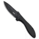 Kubey Ruckus Folding Knife, 3.31in, AUS 10A, Drop Point Blade, G-10, Black Handle, Black/Black, 8.03 inch, BHQ-221827