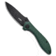 Kubey Ruckus Folding Knife, 3.31in, AUS 10A, Drop Point Blade, G-10, Green Handle, Green/Black, 8.03 inch, BHQ-221761