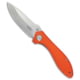 Kubey Ruckus Folding Knife, 3.31in, AUS 10A, Drop Point Blade, G-10, Orange Handle, Orange/Dark Gray, 8.03 inch, BHQ-221758