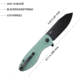 Kubey Master Chief Linerlock Jade KUB358D