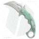 Kubey Mini Wrath Folding Knife, 2.44in, Sandvik 14C28N, Hawkbill Blade, G10 Jade Handle, Gray/Jade, 6.89in, BHQ-203233