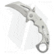 Kubey Mini Wrath Folding Knife, 2.44in, Sandvik 14C28N, Hawkbill Blade, G10 White Handle, Gray/White, 6.89in, BHQ-202994