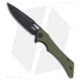 Kubey Raven Folding Knife, 3.54in, AUS-10, Drop Point Blade, G10 OD Green Handle, Black/OD Green, 8.15in, BHQ-192538