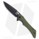 Kubey Raven Folding Knife, 3.54in, AUS-10, Drop Point Blade, G10 OD Green Handle, Black/OD Green, 8.15in, BHQ-192538
