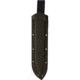 Kukrax Kukri 1075HC Steel Fixed Blade Knife, 15.75in Overall, 11.5in Black Traction 1075HC Steel Blade, Black Linen Micarta Handle, OD Green Kydex Belt Sheath, KU-1135