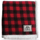 Kuma Outdoor Gear Lumberjack Sherpa Throw, Red/black, NEW AVAILABLE SS26, 418-KM-LJST-LG-RB