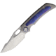 Kunwu Knives Jericho Framelock Timascus, KUNK713T2