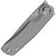 Kunwu Knives TAO Compact Folding Knife, 4.5in Closed, 3in Satin Elmax Steel Blade, Gray Titanium Handle, K703C