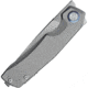 Kunwu Knives TAO Folding Knife, 4.63in Closed, 3.5in Satin Bohler M390 Stainless Drop Point Blade, Gray Titanium Handle, K703