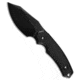 Kunwu Kunwu Knives Stiffy D Fixed Blade Knife Black Micarta 3.5" Black DLC, Black, Vanadis 4 Extra, adult, BHQ-218582