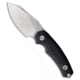 Kunwu Kunwu Knives Stiffy D Fixed Blade Knife Black Micarta 3.5" Satin, Black, Vanadis 4 Extra, adult, BHQ-222375