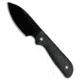 Kunwu Kunwu Knives Stiffy P Fixed Blade Knife Black Micarta 3" Black DLC, Black, Vanadis 8, adult, BHQ-218580