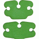Kwikee Kwiver Arrow Holders, Fits K3 Quivers, Standard Diameter, Pair, Green, KAH3G