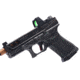 L2D Combat Glock 19 Gen3 Reaction Series Magwell, Black, LD-P-MW-193-BLK